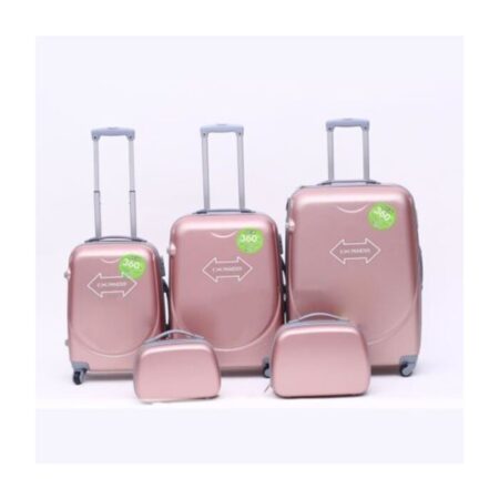 Set 3 Valises Trolley Rigide "Expander" Rose