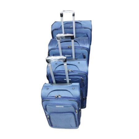 Set De 4 Valises Trolley A Roue Semi Rigide Oxford